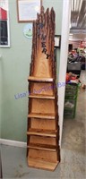 6ft wooden wine holder