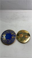 2 Vintage Compacts - 1 Mirror is Broken