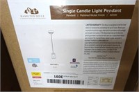Hamilton Hills Single Candle Pendant Light