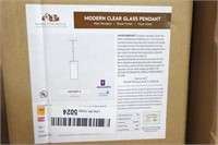 Modern Clear Glass Pendant