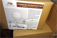 Miscellaneous 6" Flat LED Retrofit Lights (22 Pcs)