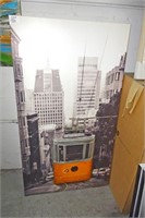 3D Tram Cityscape Artwork