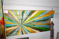 Cedar Abstract Sunburst Wall Art