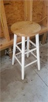 Solid wood 29 inch two-tone bar stool