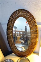 Oval Decorative Framed Mirror