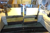 Pair of Decorative Cut Out Mirrors