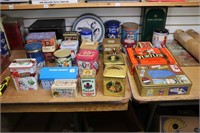 LARGE LOT OF COLLECTOR TINS