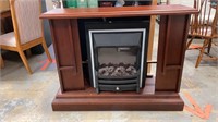 Electric Fireplace with Mantle