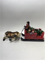 ENGLISH MANOR COLLECTION HORSE AND SLEIGH