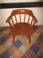 Chaise de taverne en bois solide