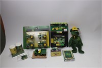 LOT OF JOHN DEERE TOYS AND COLLECTABLES