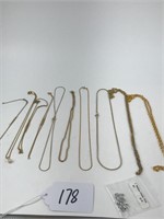 Various chain jewelry