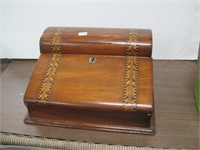 lap desk with inlay wood-dome top section+++