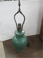 Pottery lamp 10" tall