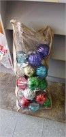 Bag of oversize Christmas balls