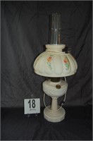 Converted Electric Oil Lamp 25.5"