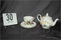 Duchess Teapot, Tea Cup and Saucer