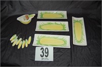 Corn Themed Ceramic Set