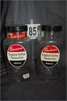 Glass Bensons Jars 12"