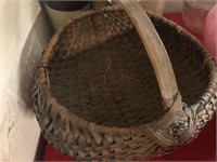 Late 19th Century Split Oak Basket