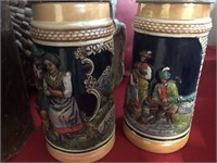 2 German Beer Steins