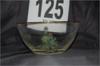 Christmas Spode Gold Trimmed Bowl 5.5"