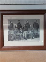 Framed print of Sherman and His Generals