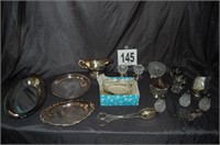 Assorted Silver-plate and Glass