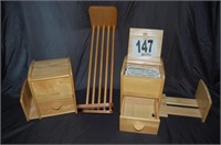 Wood Recipe Boxes
