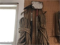 Assorted Rope, Scraper, and Weeder