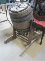 barrel butter churn - 20" wide 32" tall