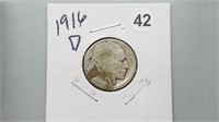 1916d Buffalo Nickel yw3042
