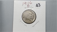 1916d Buffalo Nickel yw3043