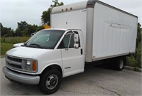 2000 Chevrolet 2500 Iner-City Van Box Truck w/Rear