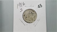 1916s Buffalo Nickel yw3045