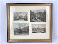 Antique Original Hand Tinted Engravings