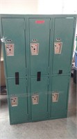 section of 6 lockers (A)
