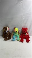 3 Ty Beanie Babies (Peace, 2002 World Cup & Osita/