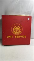 1980's Boy Scouts- Commissioner Unit Service Note