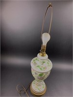 Antique Hand-Painted Porcelain Lamp