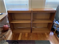 (2) 2 Shelf Bookcases