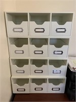 (4) Card File Storage Cabinets
