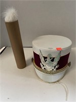 Vntg Marching  Band Shako/Hat W/ Plume