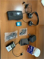 iPod, MP3 player, Lexar music player, earbuds