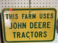 John Deere Sign 18x12in