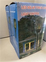 LED Solar Torch Light,  Light control  2 Boxes