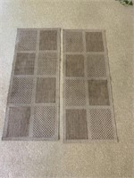 (2) Patio Floor Mats