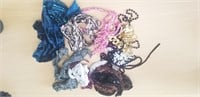 Assorted Thin Scarves & Chains