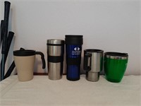 (5) Reusable Coffee Mugs