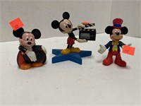 3 Mickey Mouse Figures